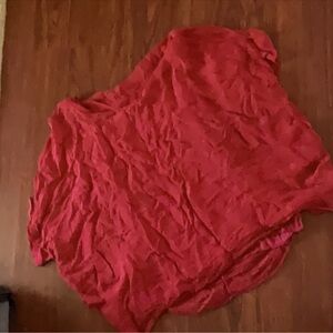 Mahina lined Vibrant Red top one size